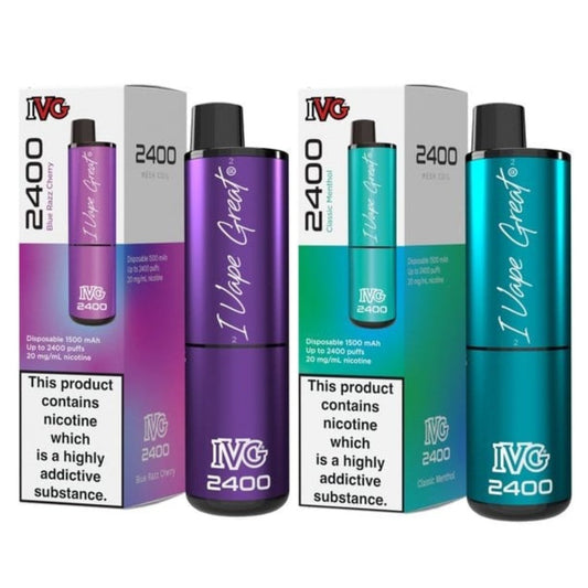 IVG 2400 Disposable Vape Pod Puff Bar Box Of 5